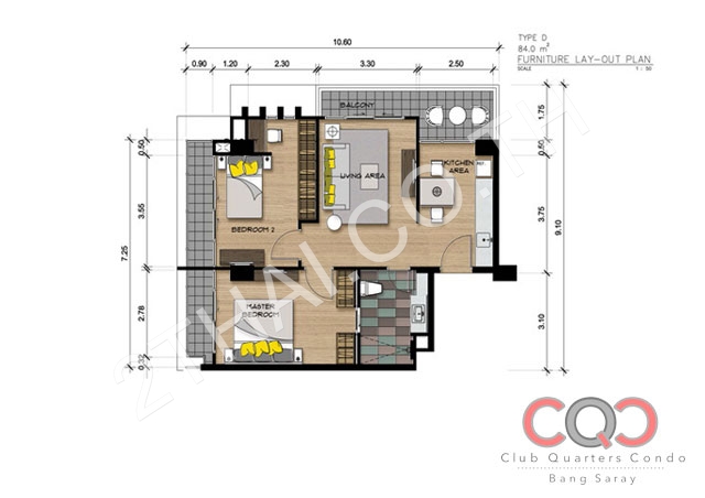 Club Quarters Condominium Bang Saray, พัทยา, บางเสร่ - photo, price, location map