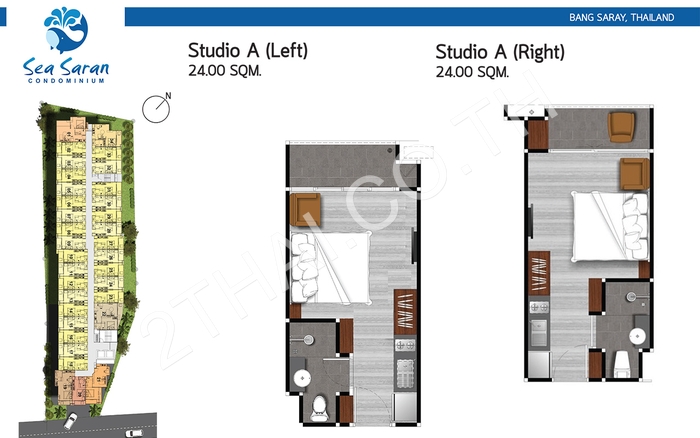 Sea Saran Condominium, พัทยา, บางเสร่ - photo, price, location map