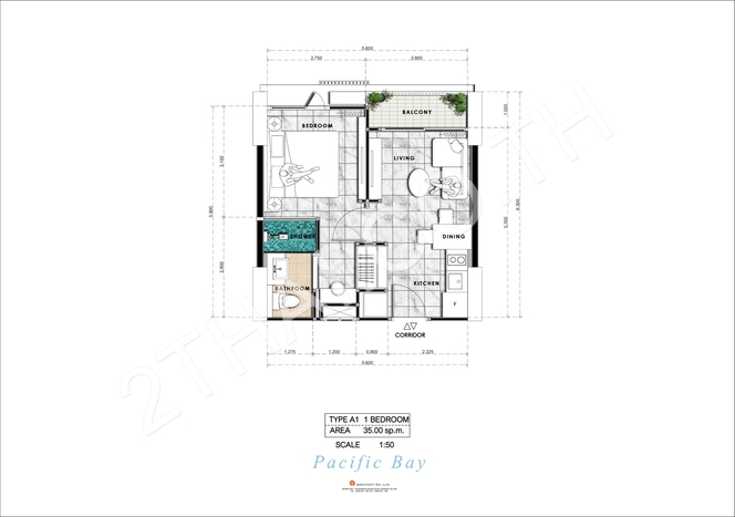 Pacific Bay, พัทยา, จอมเทียน - photo, price, location map