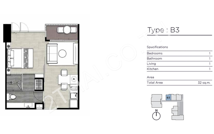 Andromeda Condominium, พัทยา, พระตำหนัก - photo, price, location map