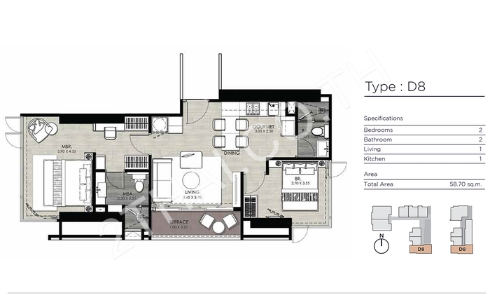 Andromeda Condominium, พัทยา, พระตำหนัก - photo, price, location map