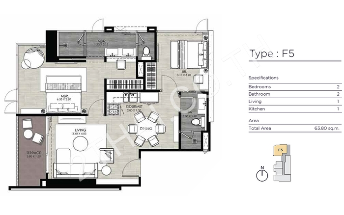 Andromeda Condominium, พัทยา, พระตำหนัก - photo, price, location map