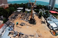 The Riviera Wongamat Beach - construction progress
