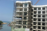 Whale Marina Condo - photo from construction site